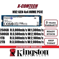Kingston M.2 NV2 NVMe PCIe Gen 4x4 M.2 2280 SSD (250GB/500GB/1TB/2TB)