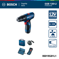 BOSCH GSB 120-LI Gen 2 Cordless Impact Drill (with battery charger & BONUS 23pcs accessories kit)