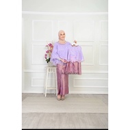 BAJU KURUNG PEPLUM ORGANZA KAIN SONGKET BUDAK READY STOCK