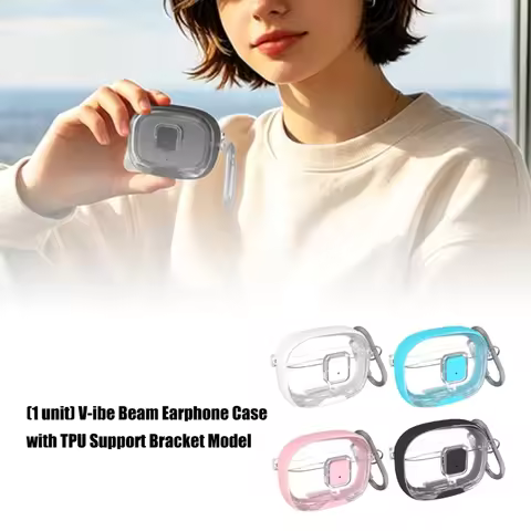 Transparent TPU Protective Sleeve For JBL Vibe Beam/Beam 2/Vibe 200TWS Earbud Dustproof Shockproof P
