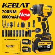 KEELAT KID006S 700N.M 6000mAh Brushless（New）Impact Wrench Cordless High Torque 1/2" Electric Impact 