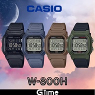 [ORIGINAL + 1YR WARRANTY] CASIO W-800H W-800HG SERIES MAN DIGITAL BLACK RESIN CASUAL BOY KID UNISEX 