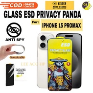 TEMPERED GLASS ESD PRIVACY ANTI SPY PREMIUM PANDA iphone 11 IP 11 PRO/ IP 11/ Pro Max IP 12/ IP 12 P