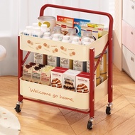 Dopamine Trolley Snack Storage Rack Foldable Storage Shelf