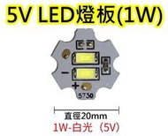 5V 1W白光 LED燈板【沛紜小鋪】LED USB燈燈板 LED球泡燈改裝DIY料件
