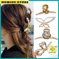 Jedai Korean Adult Pearl Butterfly Ribbon Hair Clip Cute Hair Accessories AK278