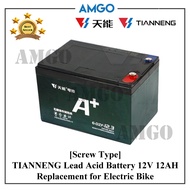 AMGO Lead Acid Battery 12V 12AH Replacement For Electric Bike [4 in 1 Set]