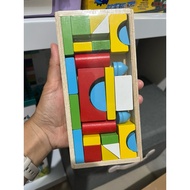 Wooden Block Toys - Educational Puzzle Toys wooden building blocks - wooden toys - wooden blocks - C