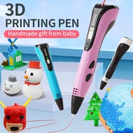3D Printing Pen 3D Pen Set with PLA Filament DIY Doodle Arts Craft Drawing Children's Birthday Christmas Kids Educational Toys