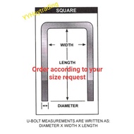 U Bolt Spring spacial order size (U Bolt Spring Pesanan Khas)