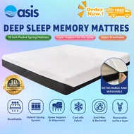 Oasis Mattress Mattress King/Queen/Super Single/Single 25cm Pocket Spring Memory Foam Mattress