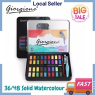 36/48 Solid WaterColour Paint Set for Beginners, Professional Artists, Kids Portable Water Giorgione