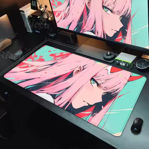 Large Anime Mouse Pad Darling in the FranXX 02 Gaming Mousepad Big Mouse Mat Zero Two XXL 90x40 HD P
