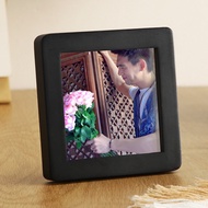Khung Ảnh Nhỏ Bằng Gỗ Thật Hình Vuông Góc Tròn Để Bàn Cặp Đôi Rửa Ảnh Đặt Làm Giấy Tờ Đăng Ký Kết Hô