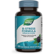 Nature's Way B-Stress Formula, Supports Cellular Energy & Nerve Function*, With Vitamins C, B12, Vit