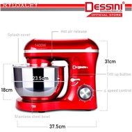 【New stock】✹❣✚DESSINI ITALY 6 Speed Electric Stand Mixer Egg Beater Blender Grinder Dough Whisk Bowl Pengadun Bancuh Tel