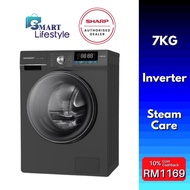 Sharp 7KG Inverter 5 Star Front Load Washing Machine ESFX7APG