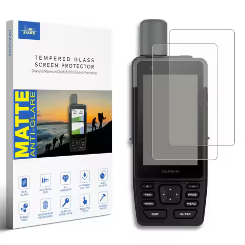 Anti Glare 9H Tempered Glass Screen Protector Compatible with Garmin GPSMAP H1 & GPSMAP H1i Plus GPS