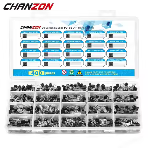 TO-92 NPN PNP Transistor Kit Assortment BC547 2N7000 2N3904 2N5551 BC337 BC557 2N3906 2N2222A S8050