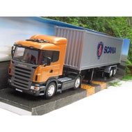 Welly 1/32 (49cm) Scania R470 Container Truck Tractor Trailer Lorry Truck Diecast Car Model 1:32 MAN