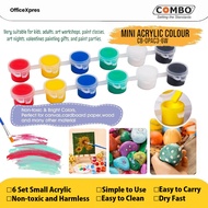 Mini Acrylic Colour 3ml / Cat Akrilik Mini SET 6 Warna / Acrylic Painting / Cat Warna Akrilik Mini