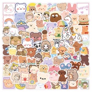 100/50PCS Cartoon Cute Bear Waterproof Graffiti Stickers For Bicycle Laptop Suitcase Stationery Deca
