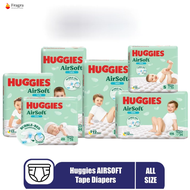 "Upgrade to Ultimate Comfort with Huggies AIRSOFT Tape Diapers - Available in All Sizes | Lazada Exclusive Deal"