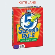 5 Second Rule Game 5 Second Board Game Card Toy Set BG82-1