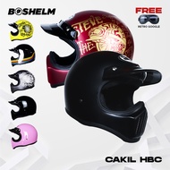 BOSHELM Helm CAKIL HBC Helm Retro Full Face SNI