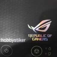 Asus rog republic of gamer Sticker Small Size For hp laptop