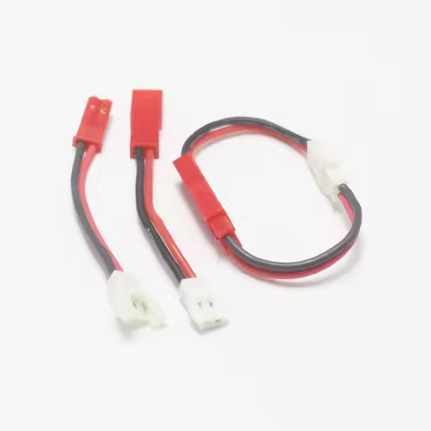 2set 2.54mm JST 2Pin Plug to Litter Bald Adaptor Connector with 24AWG 50mm Cable for HM 3.7V Lithium