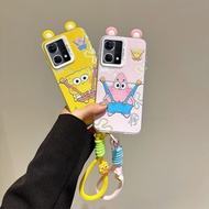 3D Ears Toy SpongeBob SquarePants Cartoon Doraemon IMD Case for OPPO Reno7 4G F21 Pro 4G Reno8 4G F2