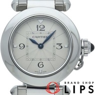 卡地亞 Pasha de Cartier 腕錶 30 mm Pasha De Cartier WSPA0021 不鏽鋼男士手錶，銀色，成色極佳，附錶盒、保固卡、扣環和錶帶 [二手]