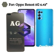 Anti Glare Oppo Reno5 Reno 5 5g 6.43 "Tempered Glass Matte Anti Fingerprint Full Screen