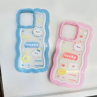 Kute iPhone 12/13/Pro/Promax Anti-Slip Wavy Edge Phone Case