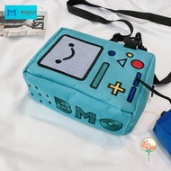 MW Crossbody Bag, Double Adventure Time Small Bags, Funny BMO Robot Soft Cartoon Anime Phone Purse W