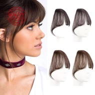 Air Bangs Wig Black/brown Forehead Top Hair Piece Round Face French Air Bangs Fake Bangs M6o9