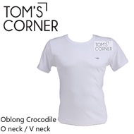 PUTIH T-shirt In Crocodile | Men's White T-Shirt | O neck V neck
