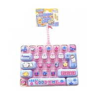 26-Key Pressure-Reducing Button Keychain Keyboard Clicker Keychain Pressure-Resistant Keycap Clicker