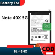 Battery Bateri for Infinix Note 40X 5G X6838 BL-49NX