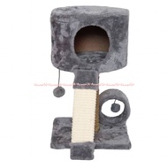 Paws N Tails 31cm Cat Scratching Tool With Hidden Pole And Stairs Gray