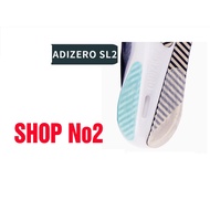 Adizero EVO SL2 running shoe sole sticker - Bissell brand