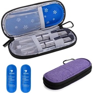 Suitable for Yarworth Insulin Suitcase, Diabetes Suitcase with Two Ice Bags, Pen Type Insulin Syring