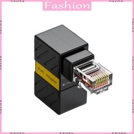 NAV Compactly RJ45 Adapter 360 Degree Flexible Rotation RJ45 Male Female Ethernet Adapter RJ45 Exten