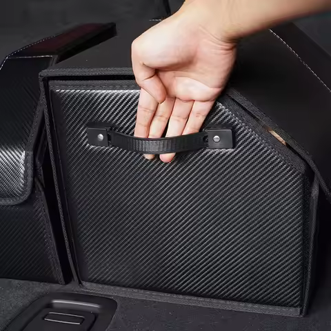 2025 Hot Car Trunk Organizer Box Foldable Storage Tidying Bag Auto Accessories For Audi B8 C6 Sline 