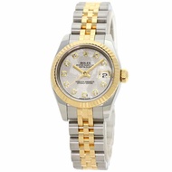 勞力士 179173G Datejust 10P 鑽石隕石腕錶不鏽鋼 SSxK18YG 女款 ROLEX