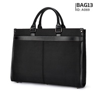 กระเป๋าสะพายข้าง กระเป๋าถือ ใส่เอกสารA4 โน๊ตบุ๊ค ผ้าพรีเมี่ยม ป้องกันน้ำ BUSINESS BAG13 รุ่น A069
