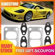 ilikestore Turbo Gasket Set  Mounting Kit Easy Installation 2 Pcs Metal Alloy Paper Turbocharger for