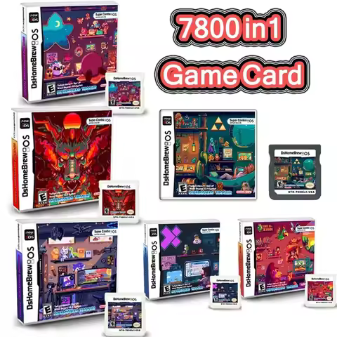 fun USA 3DS NDS Game Card Combined Card 7800 In 1 NDS Combined Card NDS Cassette 64IN1 208 500 NES U