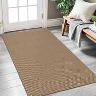 KOZYFLY Boho Rugs for Entryway 3x5 ft Washable Area Rug Non Slip Rubber Backed Entry Rug Woven Indoo